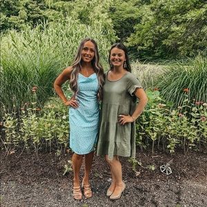 Slip MIDI Slit Dress